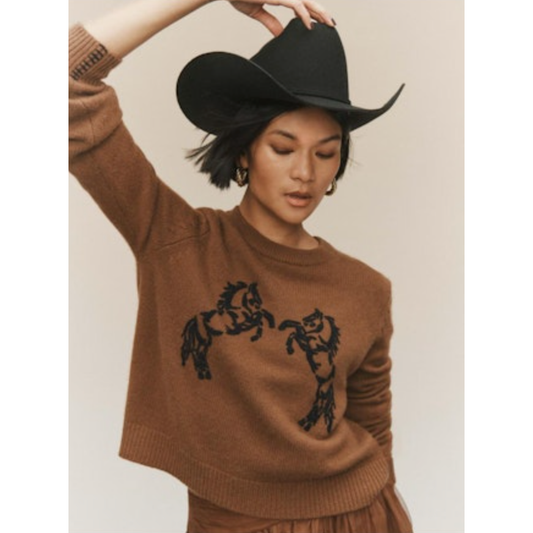 Western Embroidered Sweater