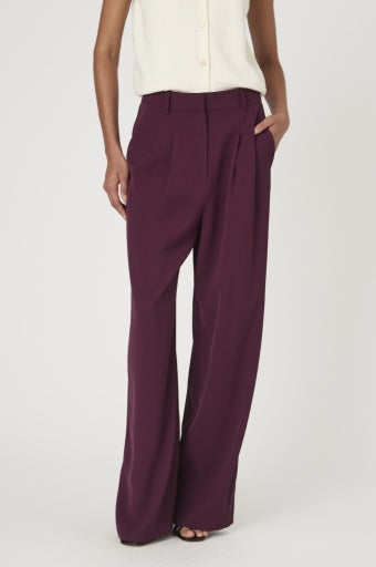 Wine Red Suiting Trousers