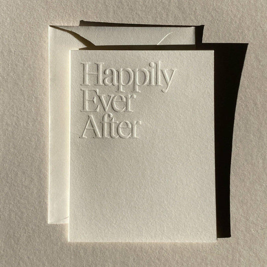 Happily Ever After Card - Ivory